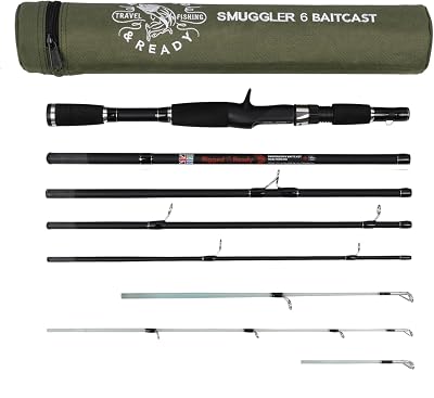 Rigged & Ready Smuggler 6 Baitcast Travel Rod Case 170 190 215 cm