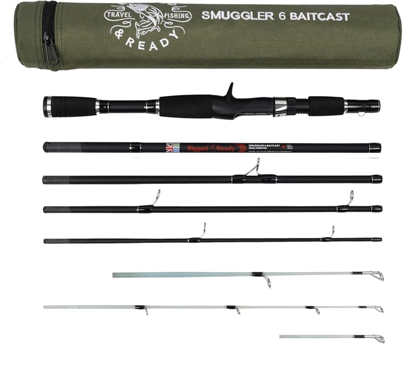 Rigged & Ready Smuggler 6 Baitcast Travel Rod Case 170 190 215 cm