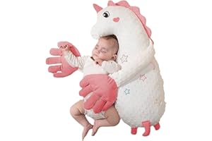 Meideli Baby Patter for Sleep, Baby Patting Sleeping Toy, Baby Butt Patter for Sleep, Automatic Baby Pat Pillow for Indoor Newborn Calming Pillow Pink