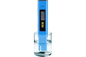 RUOLAN PH Meter for Water Hydroponics Digital PH Tester Pen 0.01 High Accuracy Pocket Size with 0-14 PH Measurement Range for Household Drinking, Pool and Aquarium
