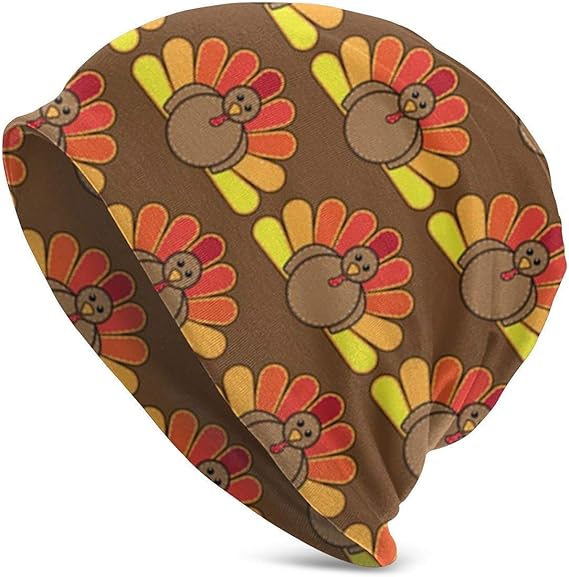 Thanksgiving Turkey Adult Knit Hat Soft Slouchy Beanie Hat Amazon.co