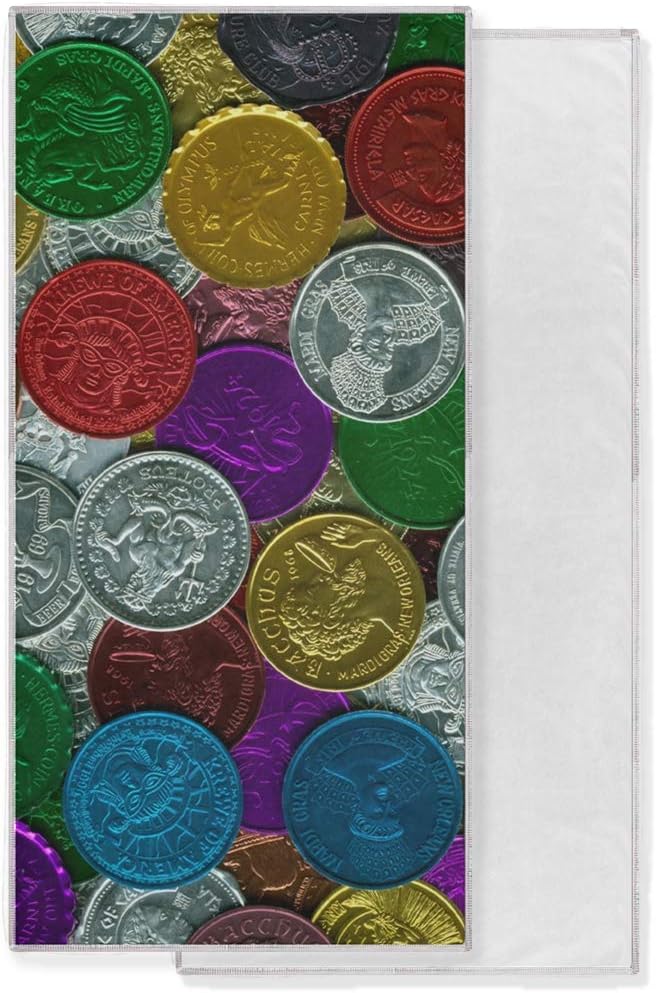 HURPAN 30 X 15 Inch Hand Towels,Vintage New Orleans Mardi Gras Hotel spa Bathroom Towels