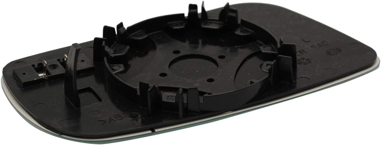 TAKPART Left Passenger Side Heated Wing Door Mirror Glass Compatible for Golf MK4 1996-2004, black - Image 4