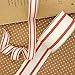 CT CRAFT LLC Ivory Cotton Red Stripes Ribbon 1.5