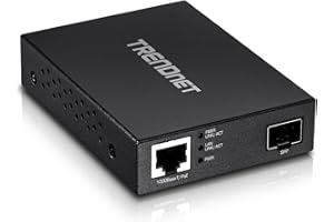 TRENDnet Gigabit Poe Pd SFP Fiber Media Converter, Poe Powered 100/1000Base-T to SFP Fiber Media Converter, Compact Design, T