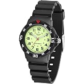 SOCICO Kids Analog Watch 30M Waterproof &amp; Learning Time for Boys Girls | Easy to Read, Soft Band, 35mm Case, Sports, Swimming, Playing, Daily Wear, School, Ideal Gift for Birthday