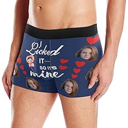 Custom Face Boxer Briefs, I Licked It So It's Mine