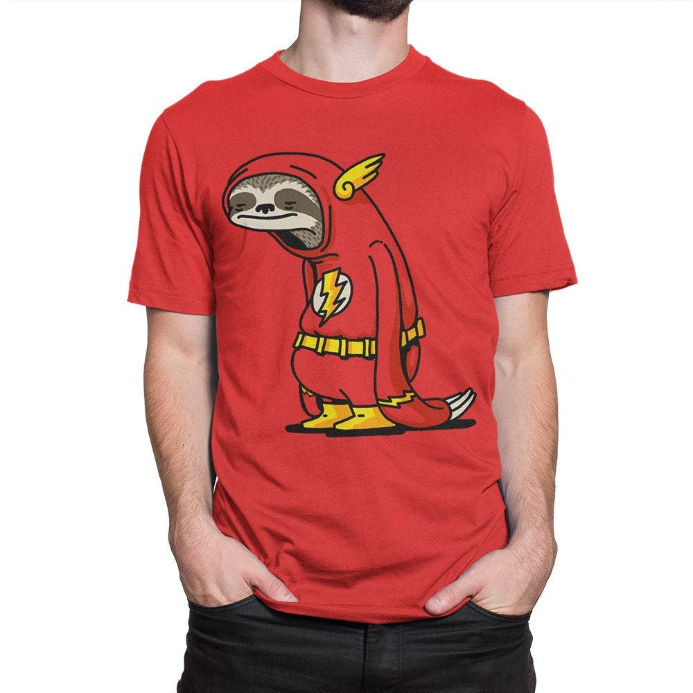 Flash Sloth Funny Dc T Shirt Funny Shirt 7724 | Jznovelty
