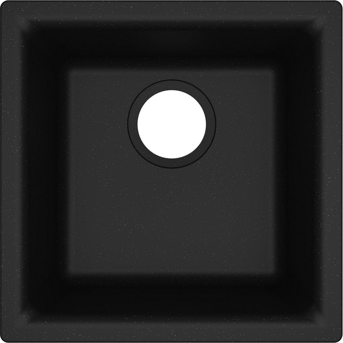 Elkay Quartz Classic ELG1616BK0 Black Single Bowl Dual Mount Bar Sink