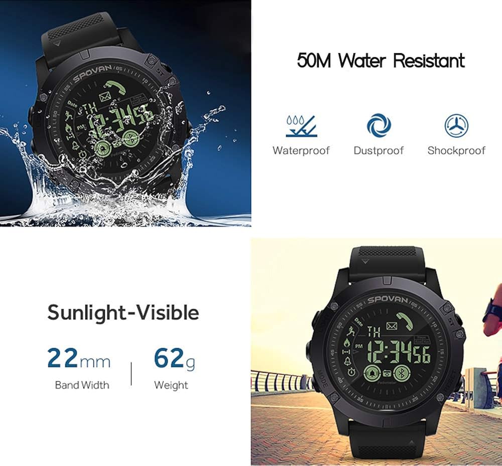 rugged spovan smart watch