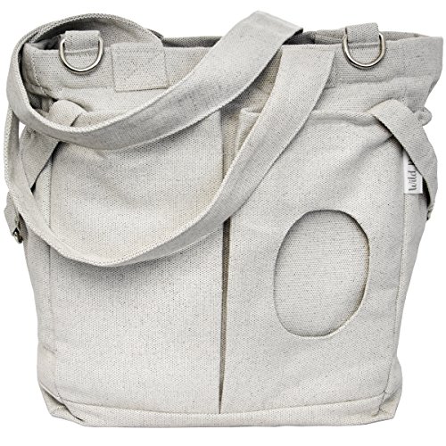 Washable diaper bag with attached stroller straps by wi…