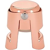 TWINE Stainless Steel Heavyweight Champagne Stopper, Sparkling Wine Saver Bottle Stopper, Stainless Steel & Silicone Seal, Se