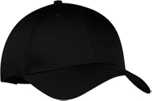Port & Company 6-Panel Twill Cap, OSFA, Black