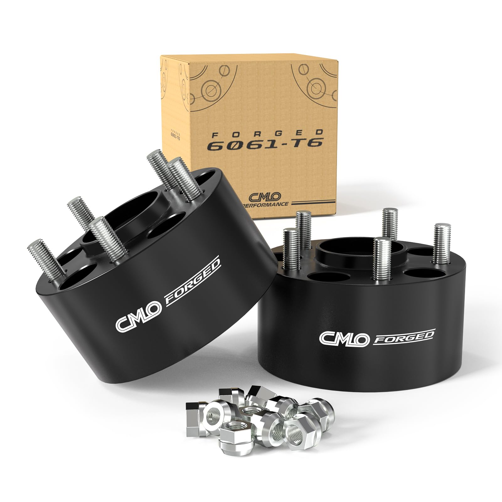 Photo 1 of Customadeonly 3" Wheel Adapters 5x4.5 to 5x5 (Hub to Wheel) 5x114.3 to 5x127 Hubcentric Black Spacers -Fit 5x5 Wheels onto 5x4.5 Hub (2pc 71.5mm Bore 1/2-20 Lugs)