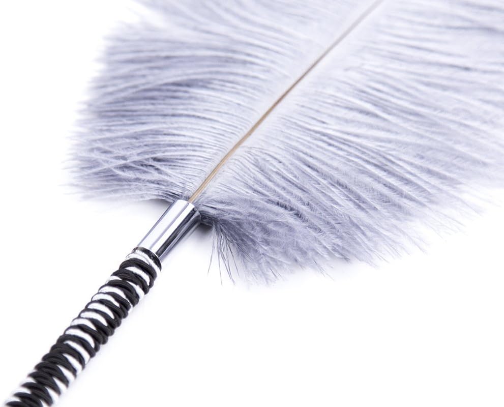 KuTi Kai Tied Rope Handle Soft Ostrich Feather Tickler 18.11inch/46cm - Image 4