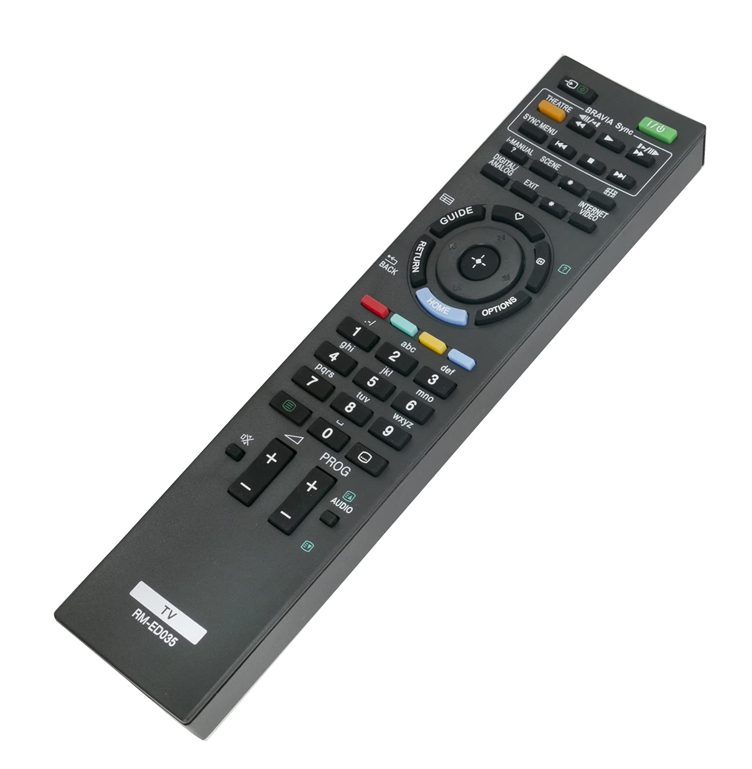 AULCMEET RM-ED035 Replace Remote fit for Sony RM-ED039,RM-ED022 KDL-55EX505 KDL-46HX705 KDL-46EX505 KDL-40EX508 KDL-40EX505 KDL-37EX505 KDL-37EX504 KDL-32EX508 KDL-32EX505 KDL-32EX504 KDL-32BX300