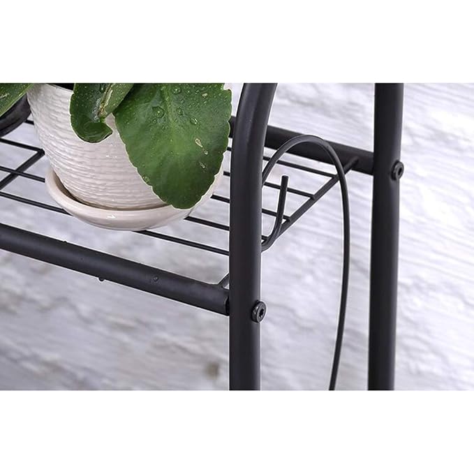 XYHX Soporte para Plantas, Flor de Metal Hierbas Estantes de Patio ...