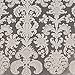 JAM Paper® Christmas Design Wrapping Paper- 25 Sq Ft - Silver & White Damask - Sold Individually