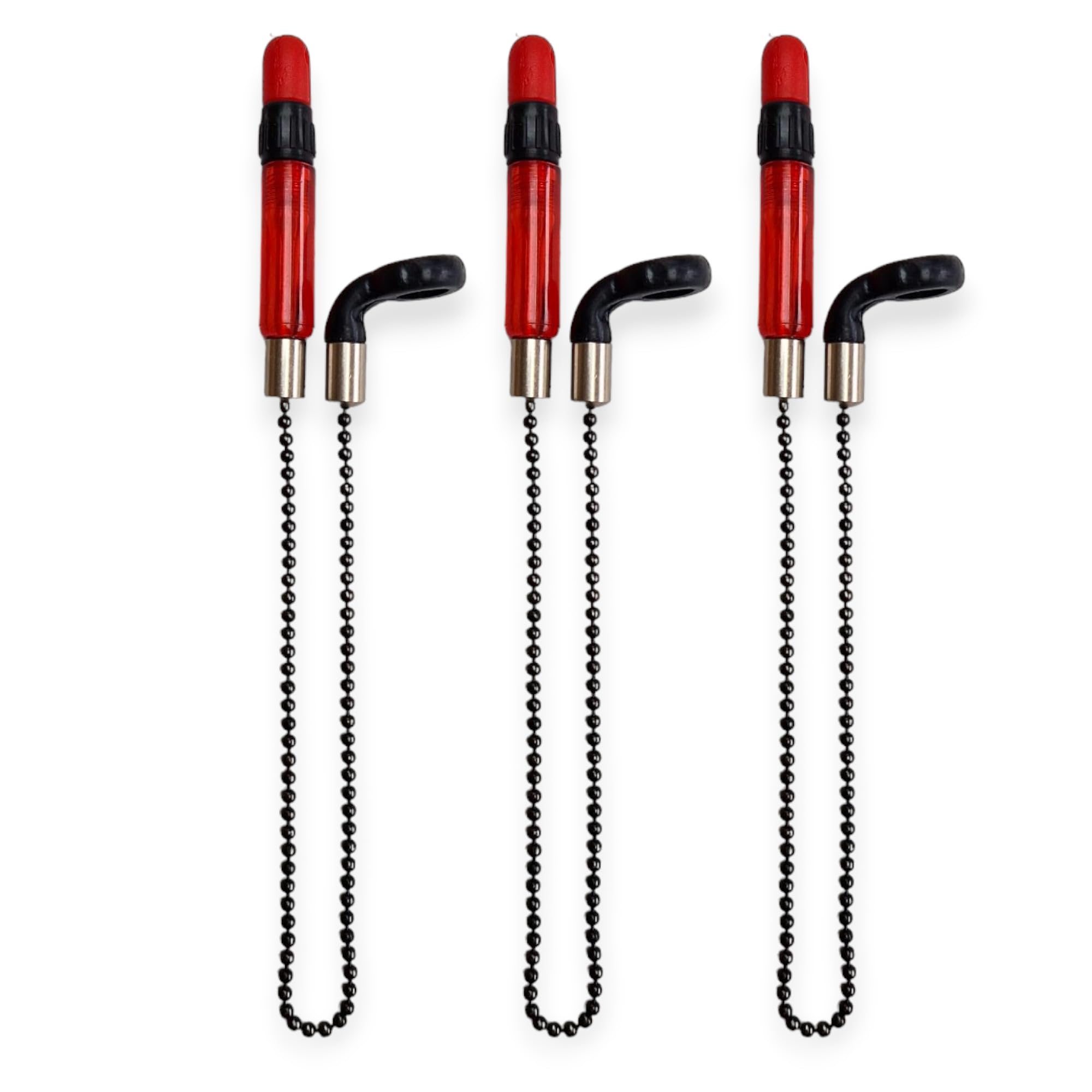 TJR Tackle 3 GTO Bobbins Bite Indicators Carp fishing Tackle for Bite Alarms and bank sticks From (RED)