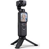 4K Vlogging Camera with Tripod Mount, Pocket Camera, Face Tracking &amp; WiFi | Face tracking and the included tripod provide flexible options for solo filming, everyday videos and casual vlogging.