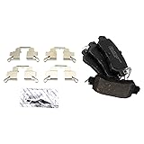 TRQ Rear Brake Pads Ceramic Compatible with