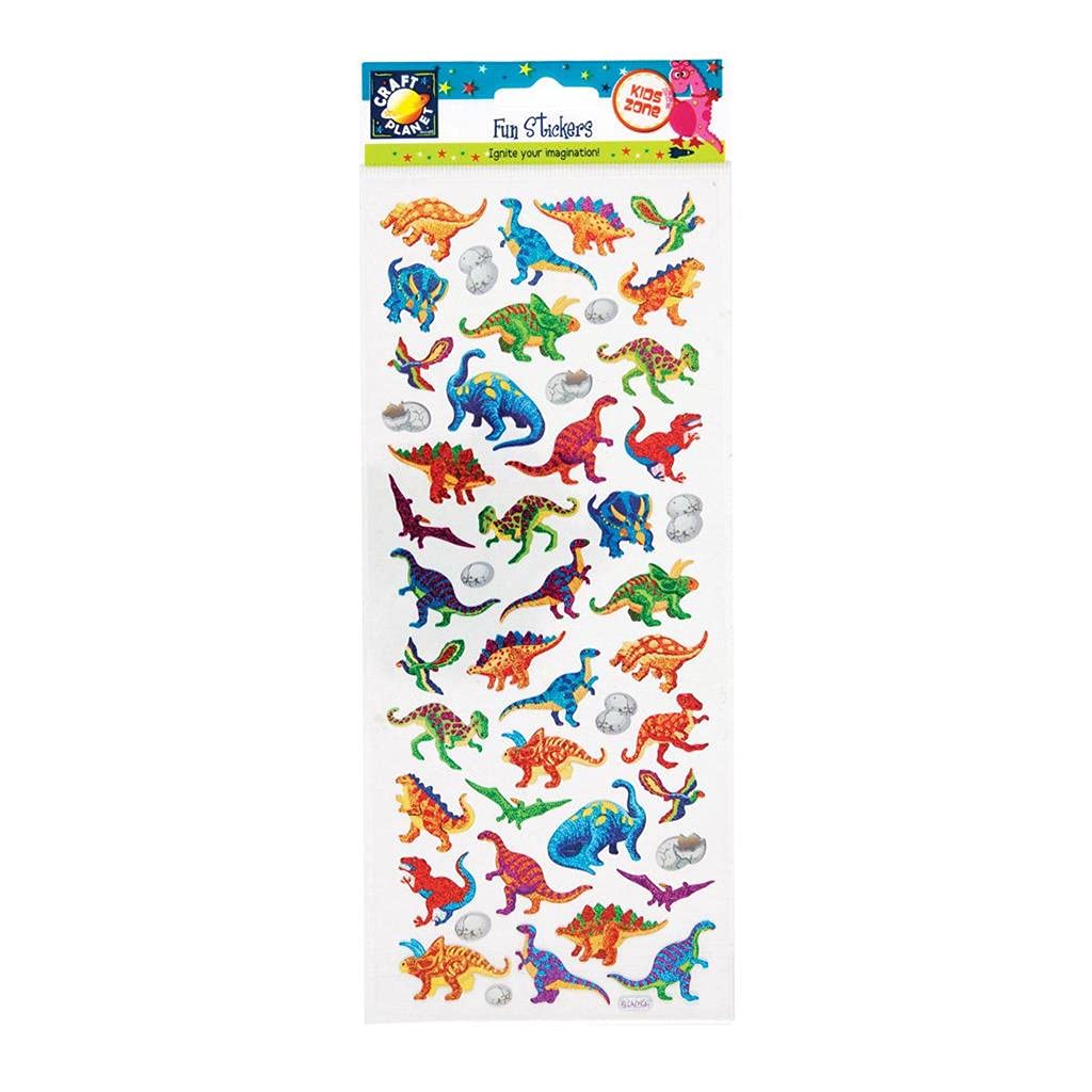 Craft Planet Fun Stickers, Dinosaurs, Stickers for Young Crafters Collection, Posters, Card Making, Scrapbooking, Party Bag Fillers, Books, Reward Charts, Invites, Crafts Supplies