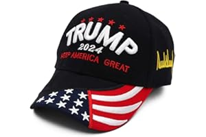 ZAIORD Trump 2024 Hat, Donald Trump 2024 MAGA Hat Embroidery Adjustable Take America Great Baseball Cap