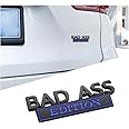 Bad Ass Edition Emblem for Car, 2 PCS 3D Chrome Letters Decals for Auto Fender, Badge Sticker with 3M Strong Adhesive, Automotive Replacement, Universal Vehicle Decoration Accessories