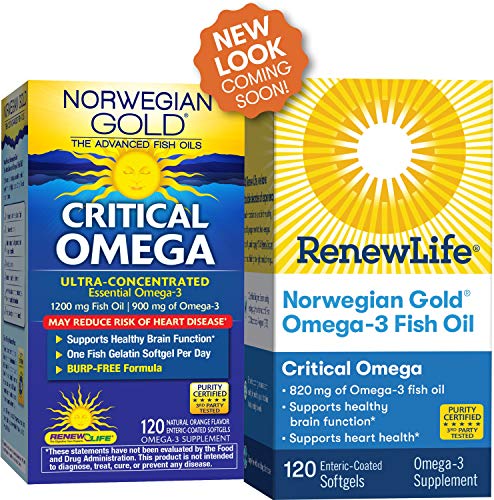 Renew Life Norwegian Gold Adult Fish Oil - Critical Omega, Fish Oil Omega-3 Supplement - Gluten & Da - //medicalbooks.filipinodoctors.org