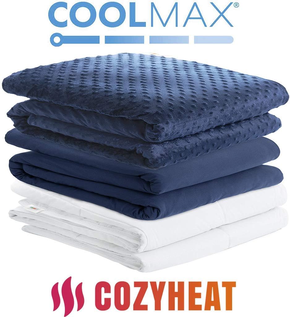 Weighted Blanket With 2 Replaceable Covers - Nano-ceramic Bead