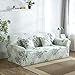 ColorBird Spandex Fabric Sofa Slipcovers Plant Series Removable Stretch Elastic Couch Protector Covers for Living Room Bedroom (Sofa, Grey Leaf)