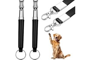 REDDEDA Dog Whistle - Stop Barking Neighbors Dog, Ultra-Wide Frequency Ultrasonic Silent Dog Whistle for Dog, 2 Pack Professional Recall Dog Training Whistles