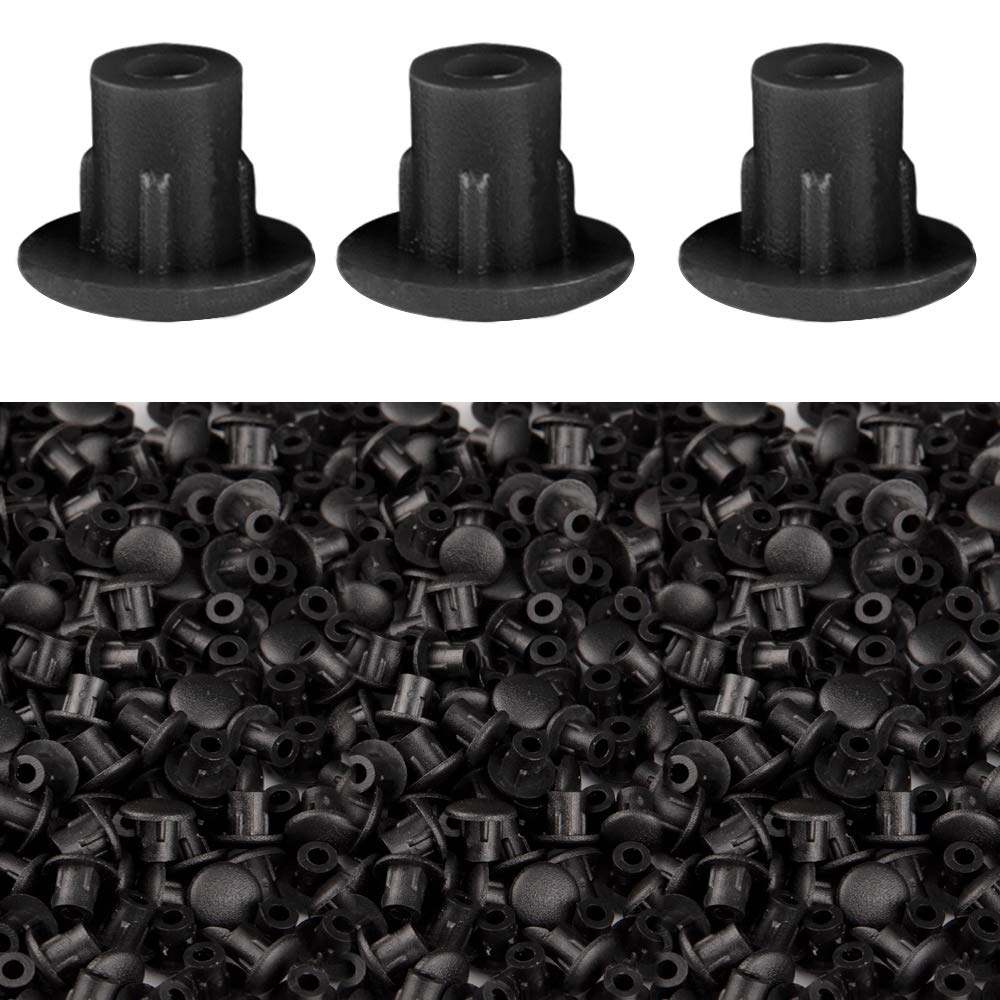 KINMAD 300 Pcs 4.4mm 0.17" Plastic Hole Plug Button