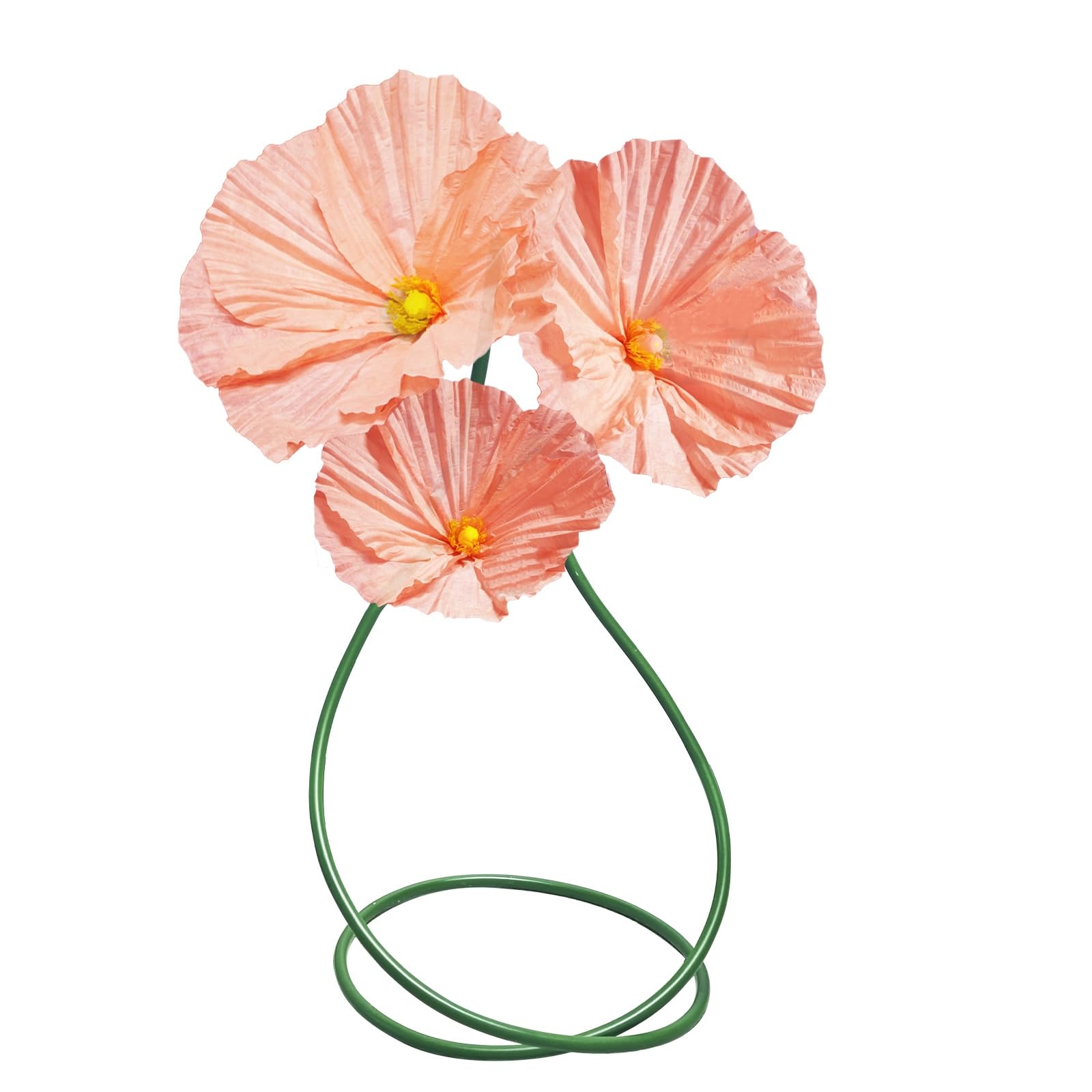Photo 1 of ASDFG Large Flowers Artificial Flower Decoration - Wedding Giant Flowers Huge Artificial Paper Floral for Birthday Ceremony Party Event Mall Window Display Decorations 3pc (Pink)