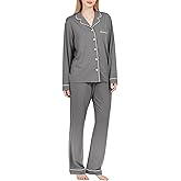 BAMBOO COOL Pajamas Set for Women Comfy Lounge Set Button Down Sleepwear Long Sleeve Pj Set