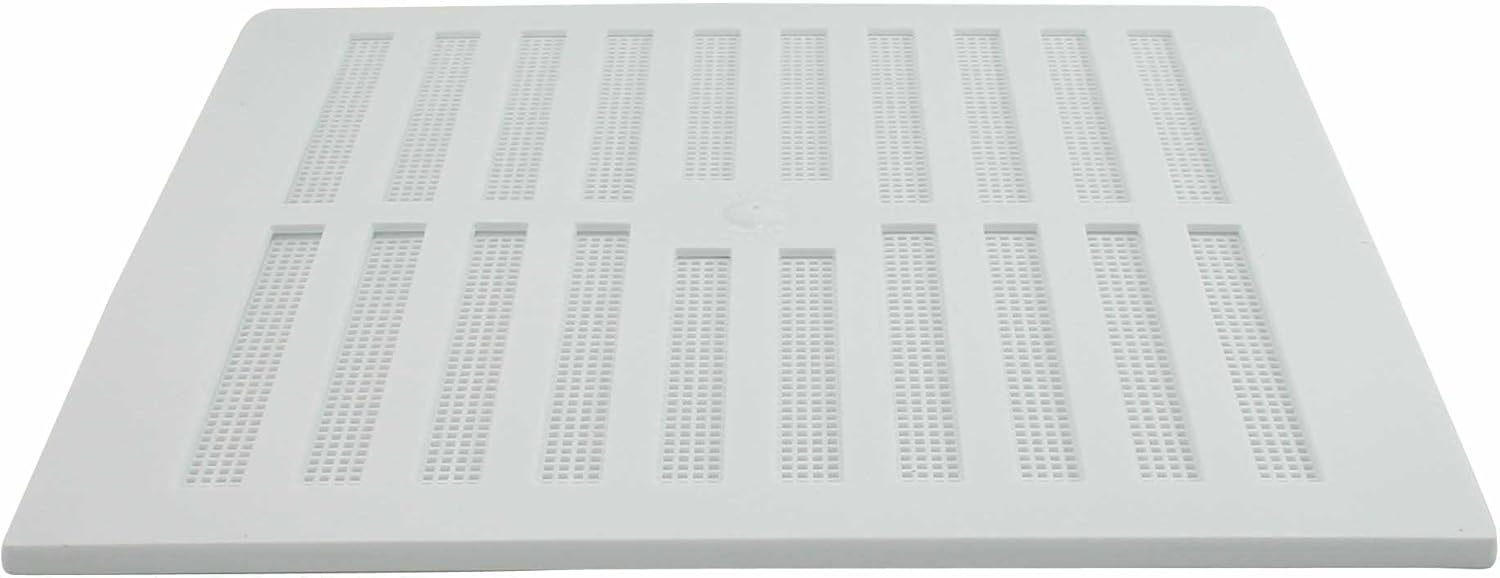 Map Adjustable Air Vent with Flyscreen Cover, for Openings 9" x 9" (229mm x 229mm), Hit & Miss Triple Brick Ventilation Cover, White - Image 4