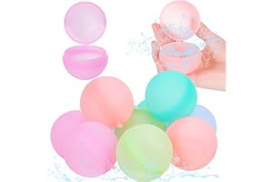 Water Balls for Kids,Refasy Reusable Water Balloons Refillable Splash Balls Outdoor Water Toys for Outdoor Activities Silicon