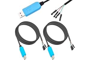 DKARDU 2 pcs PL2303 PL2303GL USB to TTL Serial Cable Support Win 11 Instead of PL2303TA Debug Control Download Cable Serial C