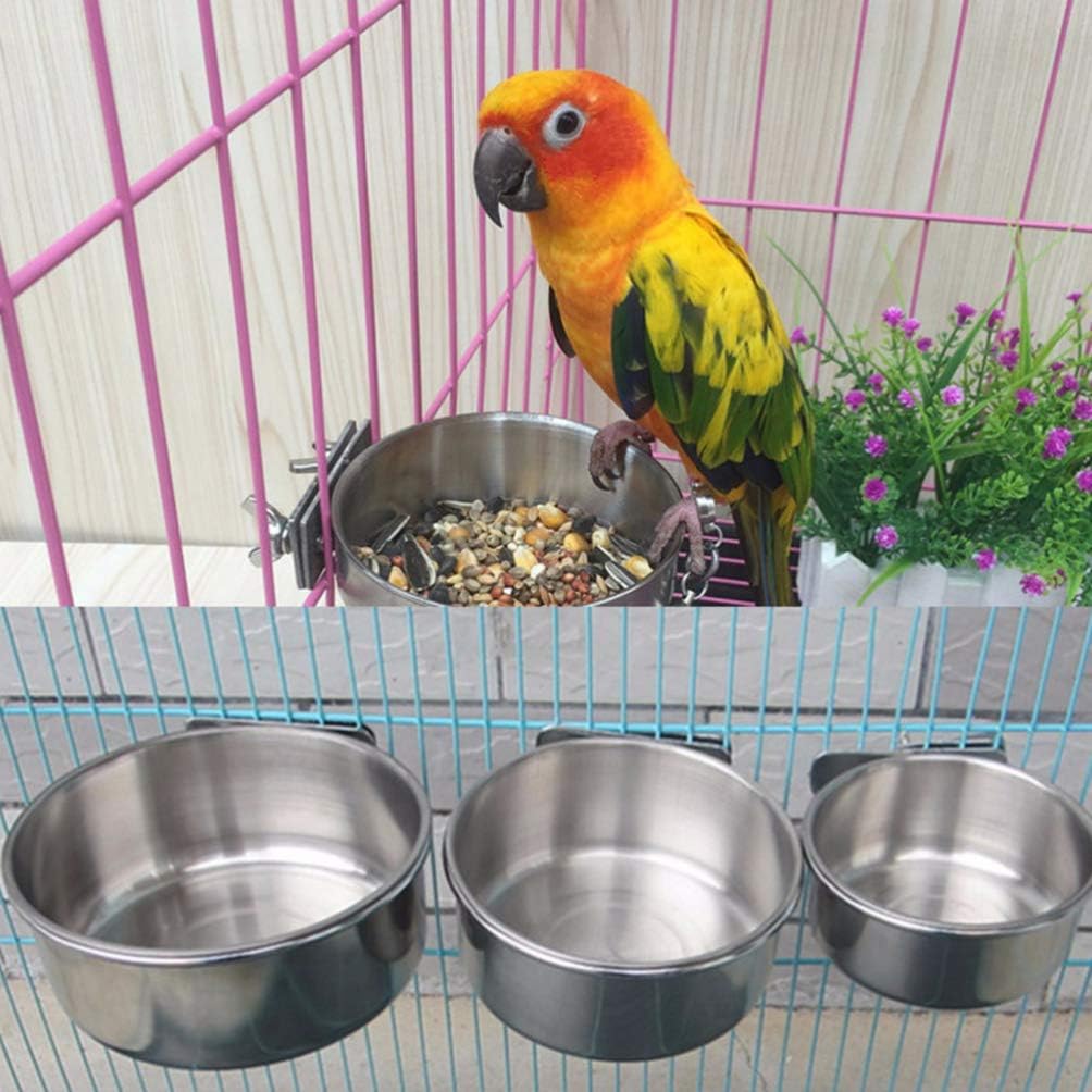 POPETPOP Parrot Foraging Box Interactive Hanging Toy Stainless Steel Bird Feeder Case for Parrot Macaw Pet s for Cage - Image 3