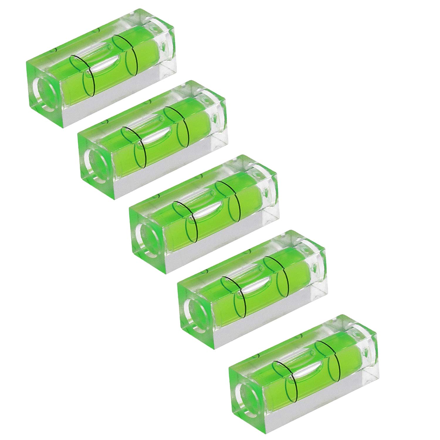 5pcs Multifunctional Mini Bubble Level Woodworking Wooden Horizontal Bubble Mini Level Feet Foot Slope Measuring Tools