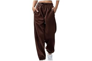 hmbudp Sweatpants Women Baggy Y2K Workout Athletic Fit Joggers Casual Trousers High Waisted Cinch Bottom Lounge Track Pants