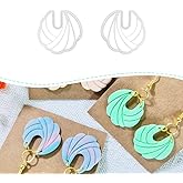 Polymer Clay Cutters – 2PCS Shell Swirl & Abstract Arch Clay Cutters for Polymer Clay Jewelry, Clay Tools and Earring Cutters for DIY Crafts and Earring Kit