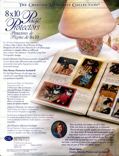 The Creative Memories Collection - 8 X 10 Page Protectors - Pack Of 15 Sheets - Protect A Complete Album Or Refill Pack!