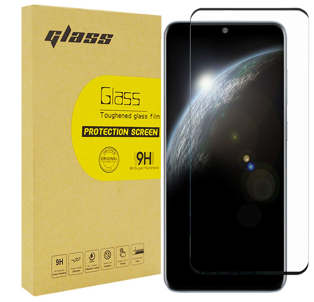 [2 Pack]Screen Protector for Samsung Galaxy S20 Tempered Glass Anti-Shatter Film,Bubble Free and Case-friendly 0.33mm 9H Anti-Scratch Anti-Fingerprint Face ID Compatible Easy Installation