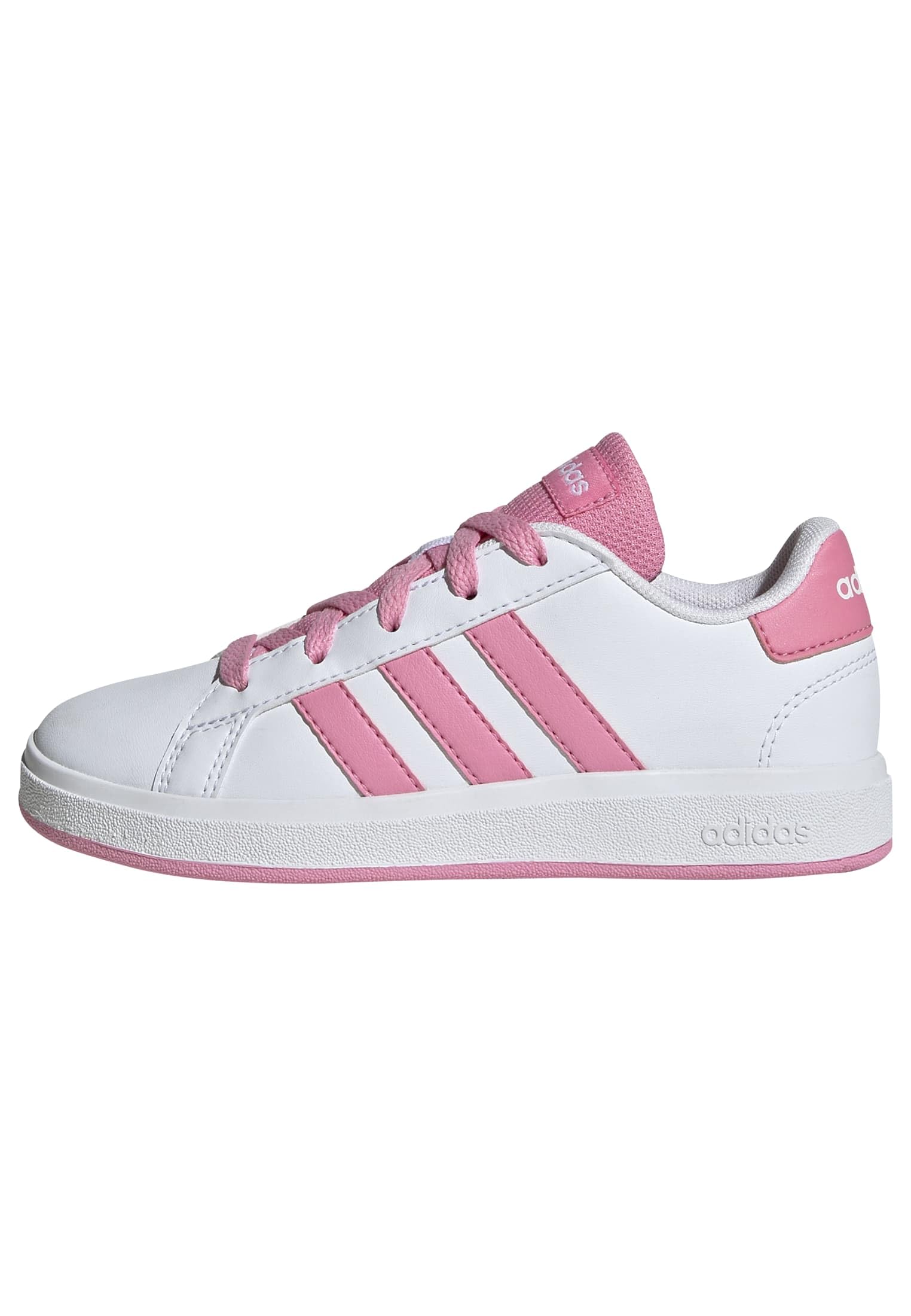 Adidas Unisex-Kids Grand Court 2.0, White/Bliss Pink/Black, 6.5 Image