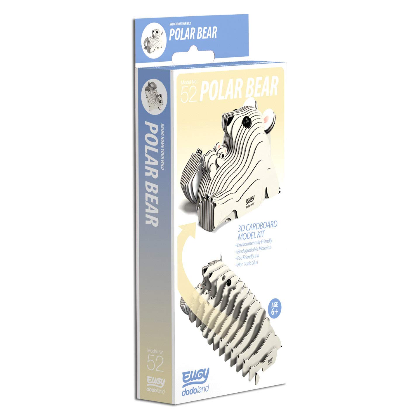 EUGY 3D Polar Bear Model, Craft Kit