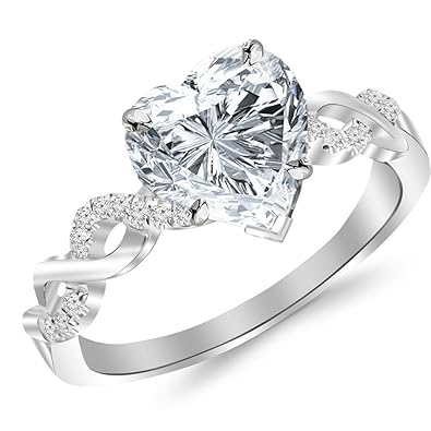 heart diamond engagement ring