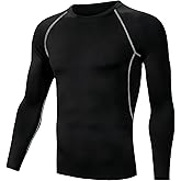 Men's Long Sleeve Thermal Compression Shirt,Men's Thermal Base Layer Top, Athletic Workout Base Layer Tops, Cold Weather Warm Long Sleeve Undershirt for Hunting, Skiing, Outdoor Workout, Hiking
