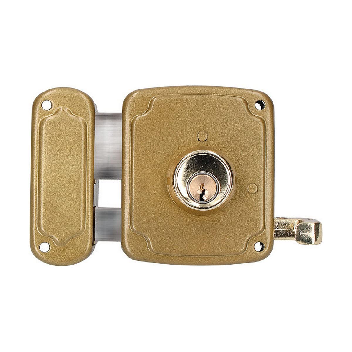 EDM 85265 Left Lock 80 mm 3 Keys Included, Gold
