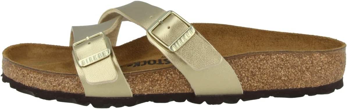Amazon.com | Birkenstock Yao Balance Birko-Flor Gold Women Regular/Normal Footbed | Shoes